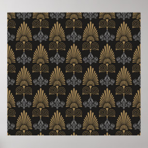 Art Deco: Seamless Vintage Wallpaper Poster