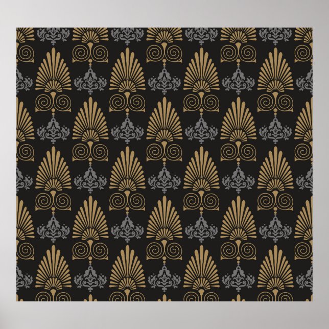Art Deco: Seamless Vintage Wallpaper Poster (Front)