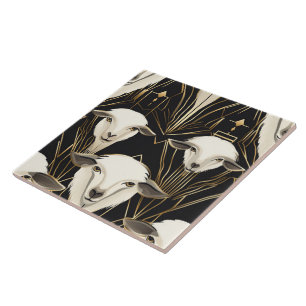 Art Deco Sheep No1 Ceramic Tile