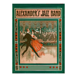 Art deco sheet music cover Poster