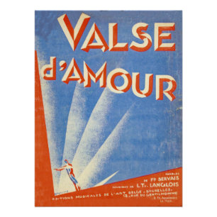  Art Deco sheet music in the 1920s Poster