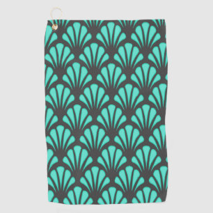 Art Deco Shell Shape Golf Towel