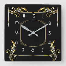 Art Deco simple black