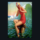 Art Deco - Sitting Pretty Poster<br><div class="desc">Get this classic Art Deco poster of "Sitting Pretty" by Edward Eggleston,  dating back to 1937,  now available as an instant download or print on Zazzle! Add a timeless classic to your wall,  and relive the allure of the beach.</div>