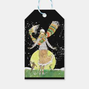 Art Deco Skater Gift Tags