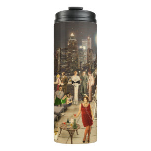 Art Déco Skyline Thermal Tumbler