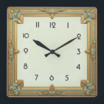 Art Deco Soft Mint<br><div class="desc">Great clock design. You will love it like others. Be free to use this design for other product you like or to customise and add your text. Follow me for more. Thank you. Have a nice day.</div>