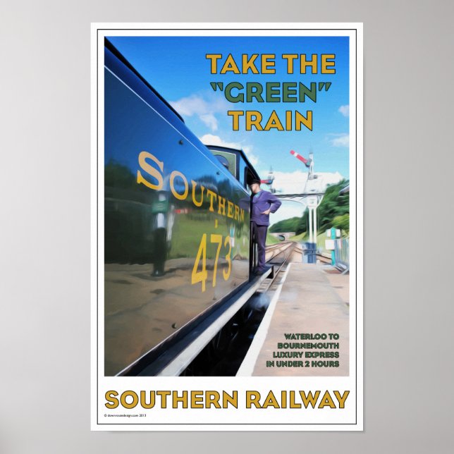 Art Deco Southern Railway Poster (Front)