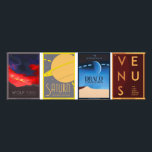 Art Deco Space Posters<br><div class="desc">Visit Venus, Saturn, Wolf 1061b and Draco with the Orion Star Fleet in these Art Deco style Sci-fi Travel Posters</div>