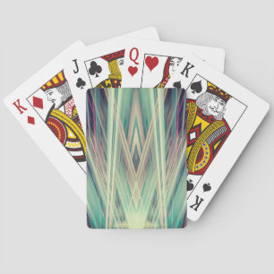 Art Deco spotlights pattern Playing Cards