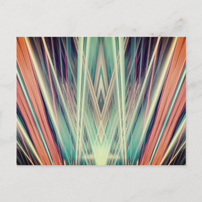 Art Deco spotlights pattern Postcard (Front)