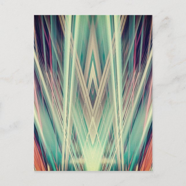 Art Deco spotlights pattern Postcard (Front)