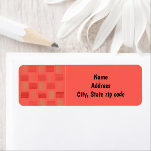 Art Deco Spring/Summer Weave Return Address Label