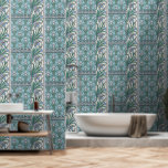 Art Deco Springtime Flowers Wallpaper<br><div class="desc">Art Deco Wall Art Springtime Flowers Wallpaper for home decor from bathroom to kitchen with the feeling of springtime all year round. Suitable for framing. You can sylize to suit your taste, vintage flower art image is resizable. Vintage art of sprintime flowers garden on spring in blue hues. Great home...</div>