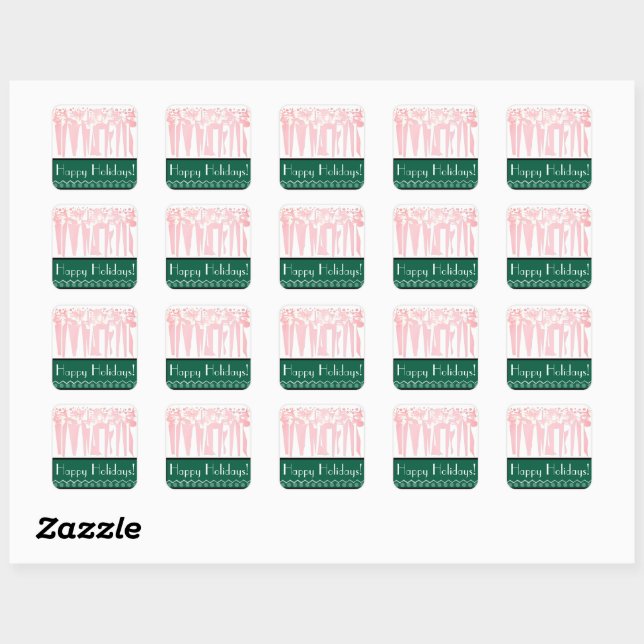  ART DECO SQUARE STICKER (Sheet)