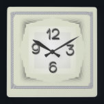 Art Deco Square Wall Clock<br><div class="desc">Great and high quality design. You will love it like others. Be free to use this design for other product you like or to add your text. Thank you.</div>