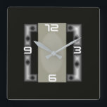 Art Deco  Square Wall Clock<br><div class="desc">Great design. You will love it like others. Be free to use this design for other product or to add your text. Follow me for more. Thank you. Have a nice day.</div>