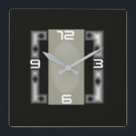 Art Deco Square Wall Clock<br><div class="desc">Great design. You will love it like others. Be free to use this design for other product or to add your text. Follow me for more. Thank you. Have a nice day.</div>