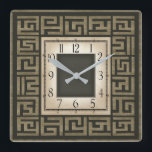 Art deco square wall clock<br><div class="desc">Great clock design. You will love it like others. Be free to use this design for other product you like or to customise and add your text. Follow me for more. Thank you. Have a nice day.</div>