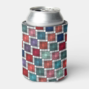 Art Deco Squares  Can Cooler