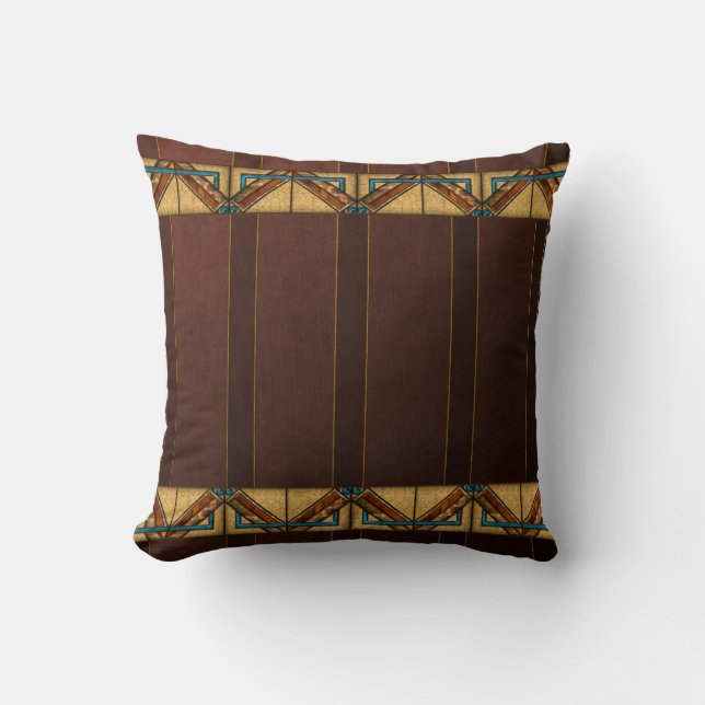 Art Deco Squares Cushion (Front)