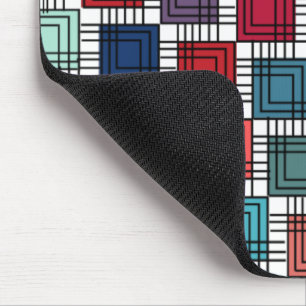 Art Deco Squares Mouse Pad
