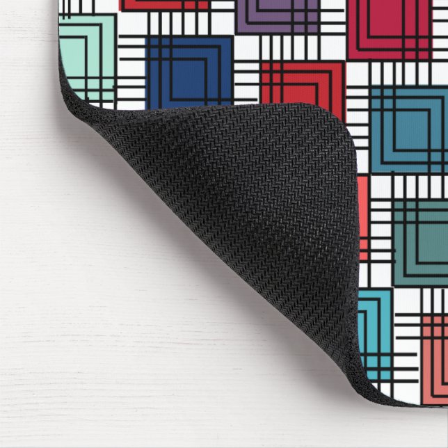 Art Deco Squares Mouse Pad (Corner)