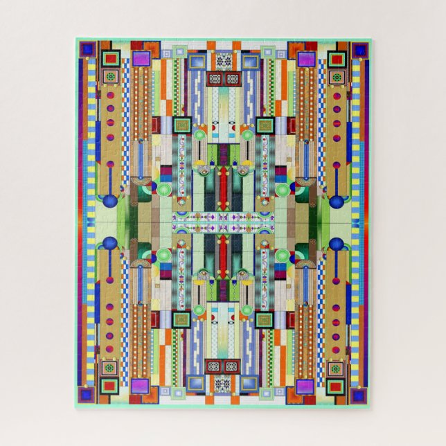 Art Deco Stained Glass 2 Jigsaw Puzzle (Vertical)