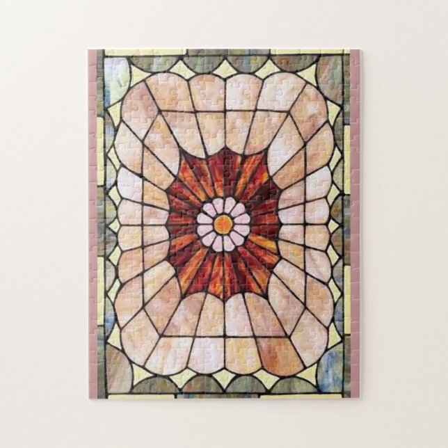 Art Deco Stained Glass 2 Jigsaw Puzzle (Vertical)