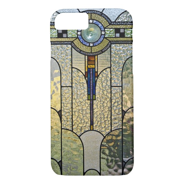 Art Deco Stained Glass Window iPhone 8 case (Back)