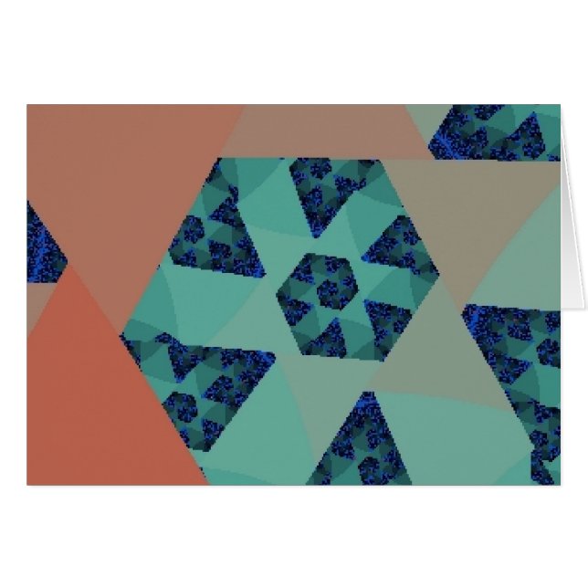 Art Deco Staircase Card (Front Horizontal)