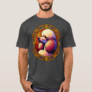 Art Deco Standard Poodle Cool Poodle Art T-Shirt