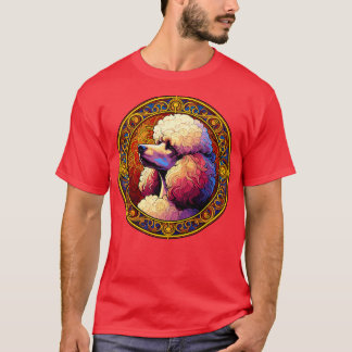Art Deco Standard Poodle Cool Poodle Art T-Shirt