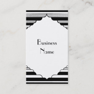 Art Deco Stripes Business Card