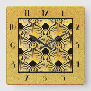Art Deco Style Acrylic Wall Clock