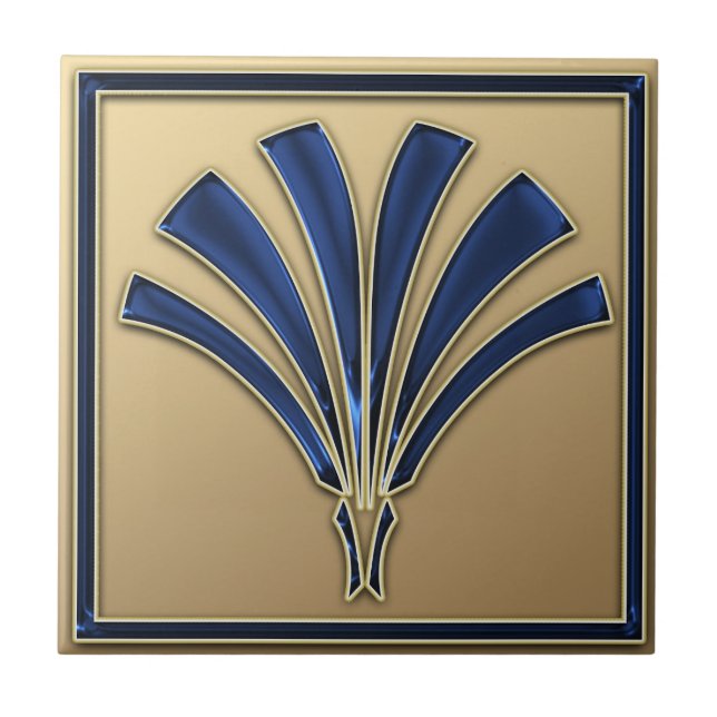 Art Deco Style Ceramic Style (Fan) Ceramic Tile (Front)