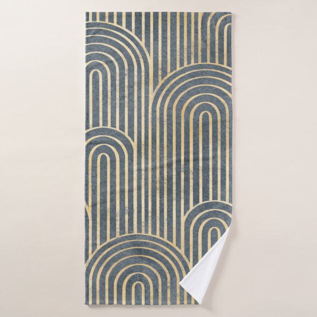 Art Deco style design luxury geometric seamless pa Bath Towel (Bath Towel)