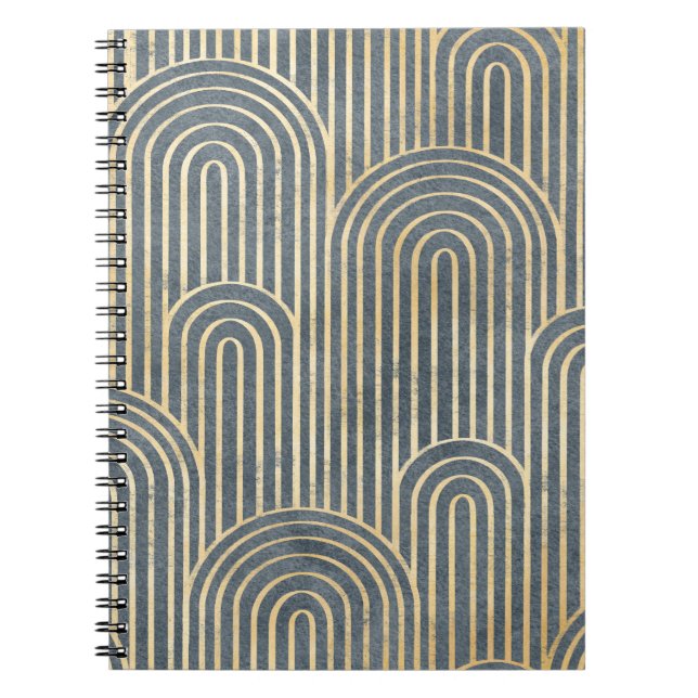 Art Deco style design luxury geometric seamless pa Notebook (Front)