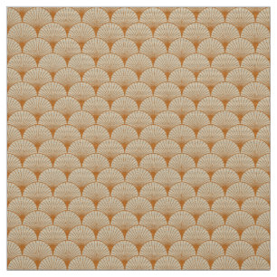 Art Deco Style Fabric Amber Fans
