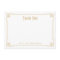 Art Deco Style Flat Thank You Note Card