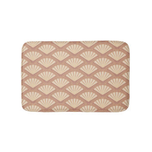 Art Deco style pattern in rose colour Bath Mat