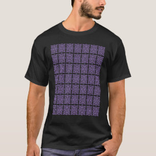 Art Deco Style Repeat Pattern Lilac Purple T-Shirt