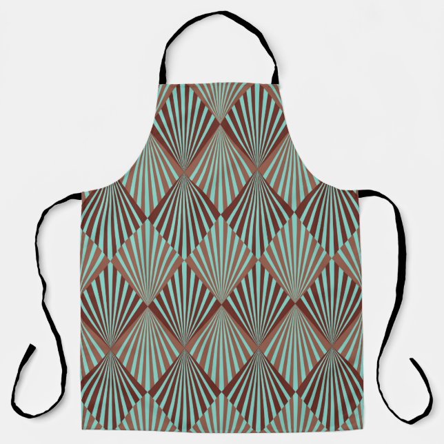 Art Deco style seamless pattern texture Apron (Front)