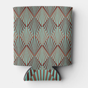Art Deco style, seamless texture. Can Cooler