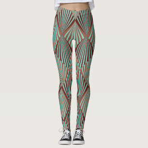 Art Deco style, seamless texture. Leggings