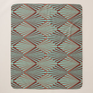 Art Deco style, seamless texture. Sherpa Blanket
