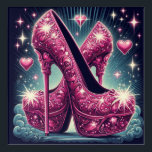 Art Deco Style Stiletto High Heels<br><div class="desc">Art Deco Style Stiletto High Heels Give your walls a contemporary and modern look with these high definition acrylic prints. Your image is printed on archival quality photographic paper and mounted on sturdy acrylic, creating a unique and dimensional visual statement! Ready to hang and easy to clean, they're the perfect...</div>
