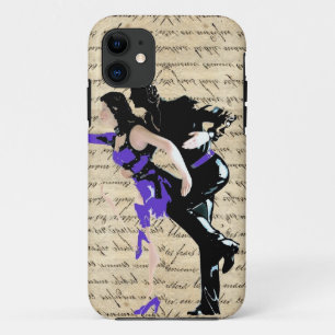 Art Deco style vintage dancers iPhone 11 Case