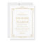 Art Deco Style Wedding Invitation