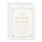 Art Deco Style Wedding Invitation